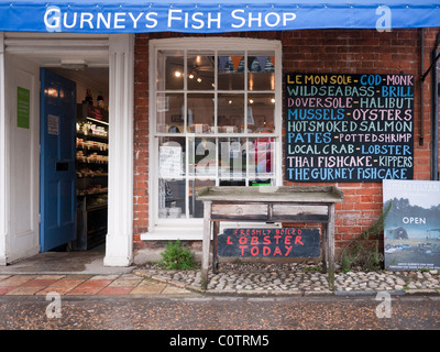 Gurneys pescheria, Burnham Market, Norfolk Inghilterra Foto Stock