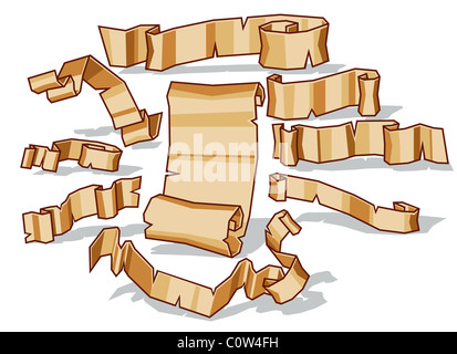 Antica pergamena Foto Stock