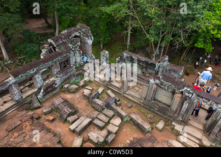 Angkor Thom, Royal Palace composto, il Phimeanakas, i templi di Angkor, Cambogia Foto Stock