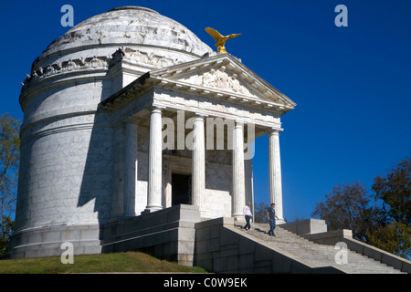 L'Illinois Memorial situato all'interno della National Military Park in Vicksburg, Mississippi, Stati Uniti d'America. Foto Stock