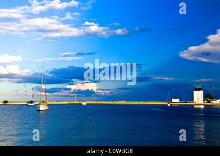 Tampa Bay a Albert Whitted aeroporto, San Pietroburgo, Fl. Foto Stock