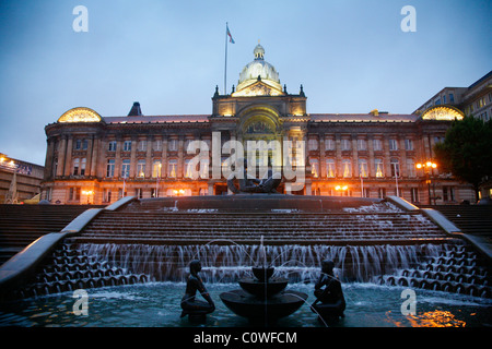 Il Consiglio casa in Victoria Square, Birmingham, Inghilterra, Regno Unito. Foto Stock