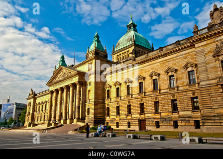 Il Tribunale amministrativo federale o la Corte suprema federale tedesca edificio, Lipsia, Germanybuilt 1885 Foto Stock