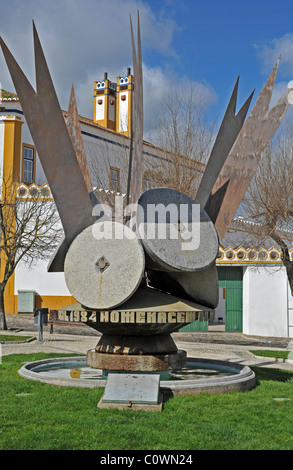 Scultura Moderna in Vidigueira, Alentejo, Portogallo Foto Stock