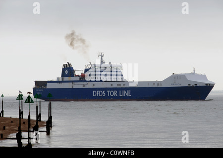 DFDS Tor Line traghetto roll on-roll off Foto Stock