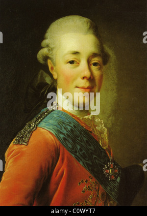 L'IMPERATORE PAOLO I DI RUSSIA (1754-1801) Foto Stock