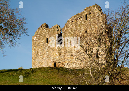 Il XII secolo il castello di Thirlwall, vicino Greenhead, Northumberland Foto Stock