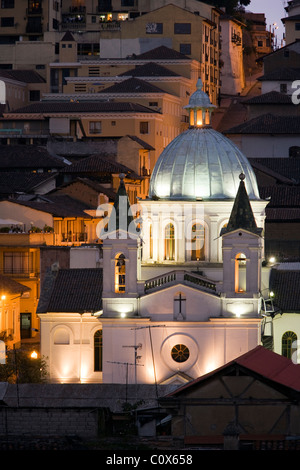 Città vecchia di notte - Quito, Ecuador Foto Stock