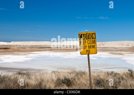 Il Dry Creek Saline si trova 12 km NW di Adelaide nel South Australia. Foto Stock