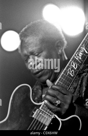 BB King riproduce il blues. Foto Stock