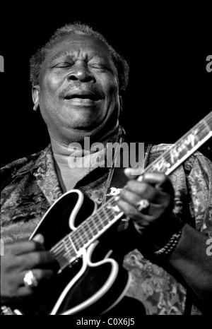 BB King riproduce il blues. Foto Stock