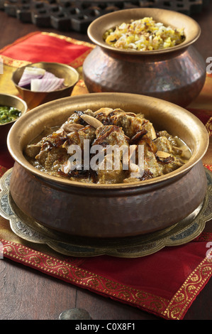 Agnello korma India cibo Foto Stock