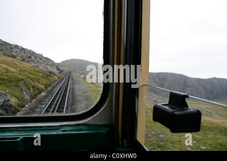 Snowdon ferrovia di montagna del nord del Galles gran bretagna Foto Stock