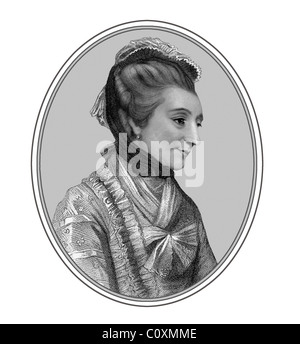 Elizabeth Montagu 1720 1800 scrittore inglese Hostess critico illustrazione da una incisione Foto Stock