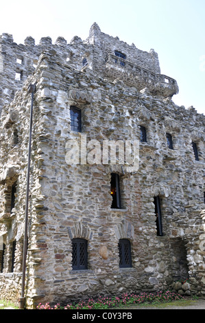 Il castello di Gillette in East Haddam, Connecticut - ex casa del famoso attore William Gillette che ha giocato Sherlock Holmes sul palco Foto Stock