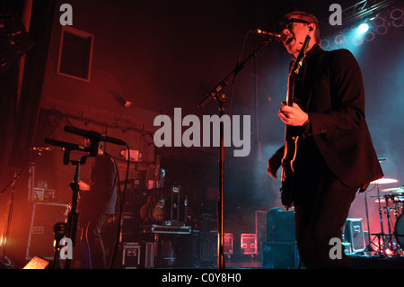 Interpol suonare dal vivo presso il Padiglione LC in Columbus Ohio il 13 febbraio 2011 Foto Stock