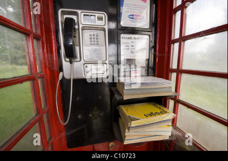 Guardando all'interno di un K6 nella casella Telefono. Foto Stock