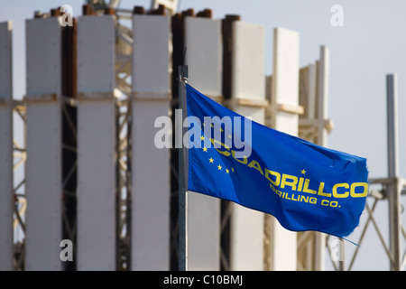 PR Marriot Rig mobile 50, un Drillmec HH-220, acquistati per risorse Cuadrilla roccia argillosa di gas in Grange Hill, Poulton le Fylde, Blackpool, Inghilterra, Regno Unito Foto Stock