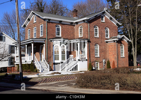 Vecchia casa, Port Jefferson, Long Island NY Foto Stock