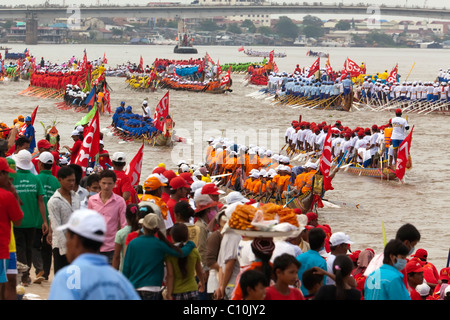 Festival dell'acqua, Cambogia Foto Stock