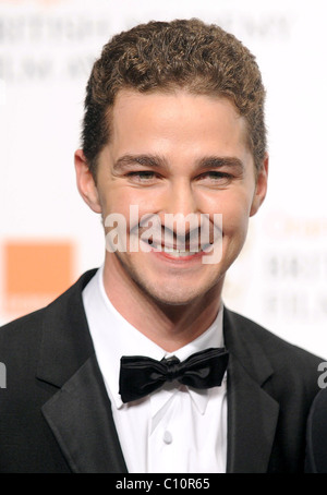 Shia LaBeouf La Orange British Academy Film Awards (BAFTA) 2009 - Sala stampa - Londra, Inghilterra - 08.02.09 Foto Stock