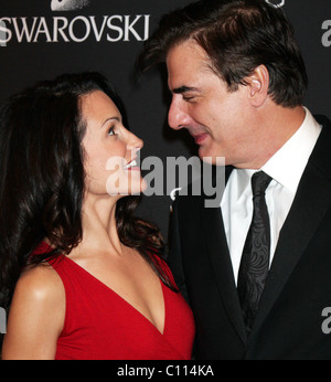 Kristin Davis Chris Noth undicesima edizione del costume Designers Guild Awards che si è tenuto presso il Four Seasons Beverly Wilshire Hotel Beverly Foto Stock