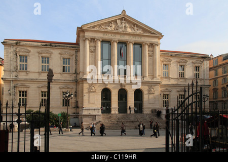 Tribunal d'Instance, il Palais de Justice, Place du Palais, Nizza, Alpes Maritimes, Région Provence-Alpes-Côte d'Azur, in Francia Foto Stock