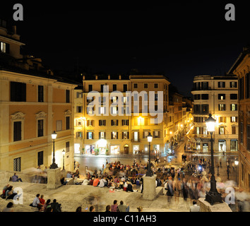 Scalinata di piazza di spagna, che si affaccia sulla piazza di spagna, Roma, Italia, Europa Foto Stock