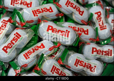 Produzione di detergenti per il bucato dalla Henkel AG & Co. KGaA company, Duesseldorf, nella Renania settentrionale-Vestfalia, Germania, Europa Foto Stock