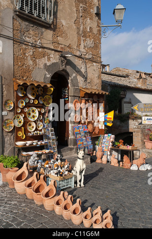 Negozio di souvenir, Orvieto, Umbria, Italia, Europa Foto Stock