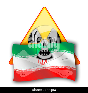 Immagine simbolica, controversia nucleare tra Iran e le Nazioni Unite, la comunità internazionale Foto Stock