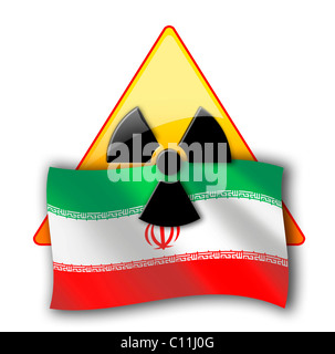 Immagine simbolica, controversia nucleare tra Iran e le Nazioni Unite, la comunità internazionale Foto Stock