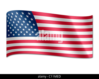 Bandiera degli Stati Uniti d'America Foto Stock