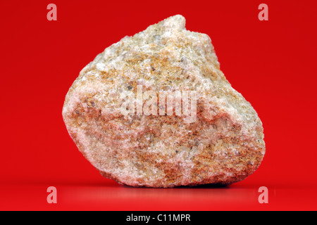 Minerale di solfato di campione di roccia Celestino dal Madagascar Foto Stock