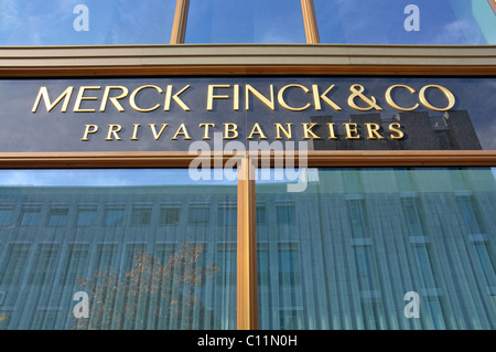 Merck Finck & Co., banchieri privati, finanziari ufficio distrettuale di Colonia, nella Renania settentrionale-Vestfalia, Germania, Europa Foto Stock