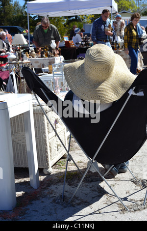 Weekend Mercato delle Pulci su Anna Maria Island Foto Stock