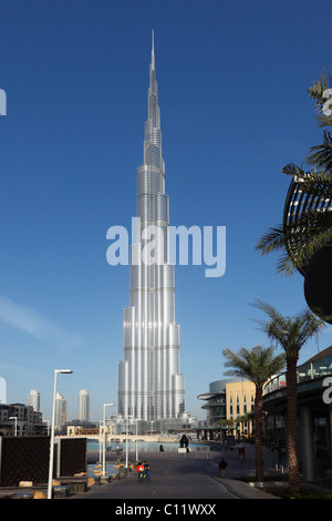 Il Burj Khalifa, Dubai, Emirati Arabi Uniti, Asia Foto Stock