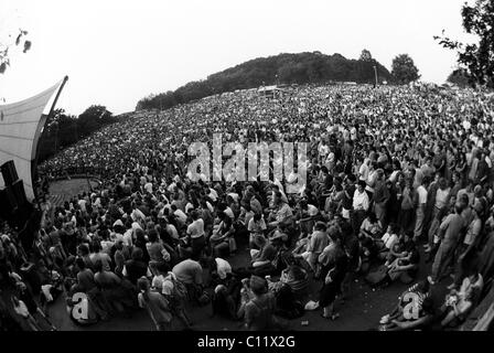 Concerto del gruppo rock 'Semplice menti' su 01.09.1991 al Loreley open-air, Stadio San Goarshausen, Renania-Palatinato Foto Stock
