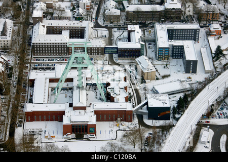 Vista aerea, miniera, visitatore miniera, Torre dell'albero, Bergbaumuseum Mining Museum Bochum, Ruhrgebiet regione Renania settentrionale-Vestfalia Foto Stock