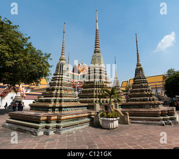 Il Wat Phra Kaeo il Tempio del Buddha di Smeraldo, Bangkok, Thailandia, Asia Foto Stock