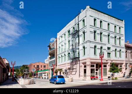 Casa tipica del quartiere cinese di NW 3rd Ave, Portland, Oregon, Stati Uniti d'America Foto Stock