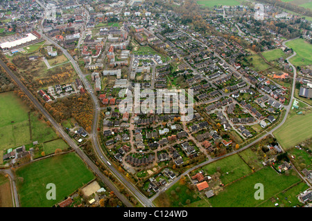 Vista aerea, Moellen, Voerde, Renania settentrionale-Vestfalia, Germania, Europa Foto Stock