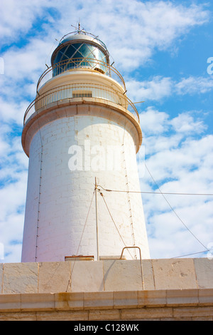 Faro di formentor a Maiorca, nord della montagna Foto Stock