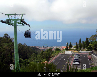 La funivia a Funchal in Madeira Foto Stock