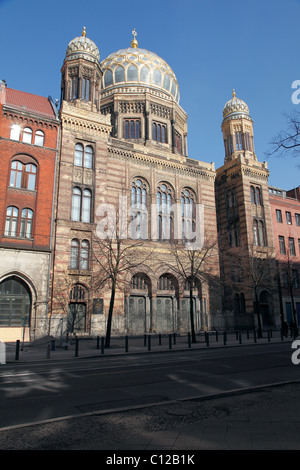 La nuova sinagoga di Berlino, Germania Foto Stock