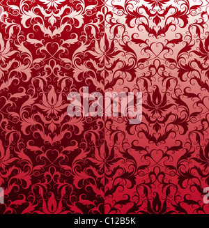 Classic Seamless carta da parati floreale, in stile vintage Foto Stock