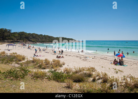 Le persone in spiaggia Meelup vicino per Dunsborough, Australia occidentale Foto Stock