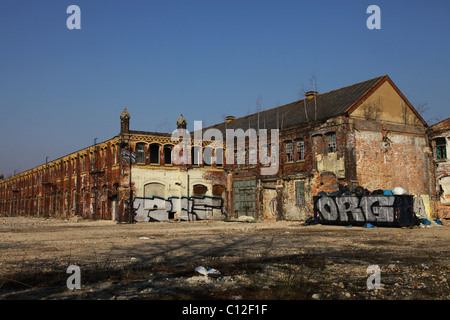 L'ex Maschinenfabrik Philipp Swiderski fu costruito nel 1888 nel distretto di Plagwitz di Lipsia, in Germania. Foto Stock
