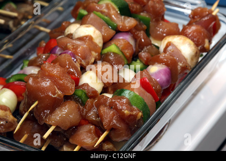 Pollo shish kebab Foto Stock