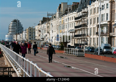 Lungomare di Hastings East Sussex England Foto Stock